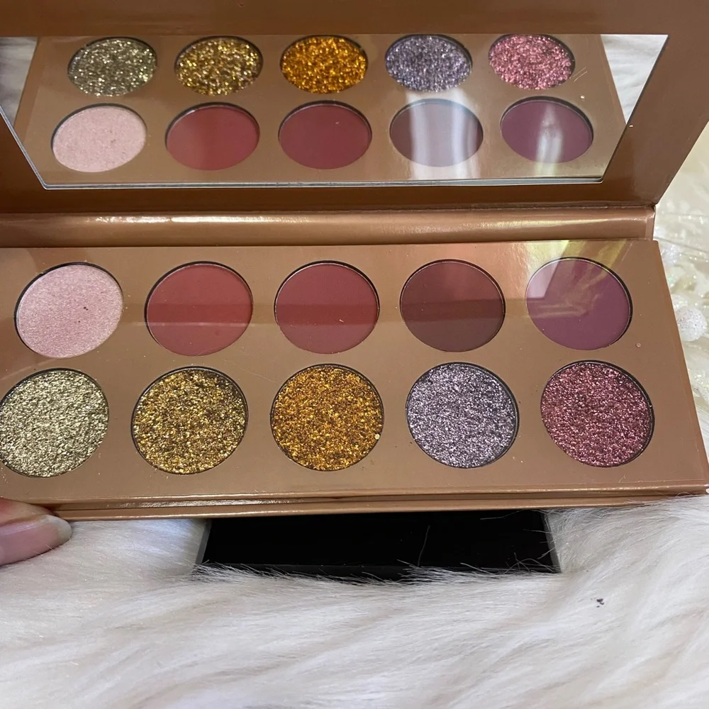 TRENDBEAUTY GLITTER ROSE GOLD 10 COLOR PALETTE